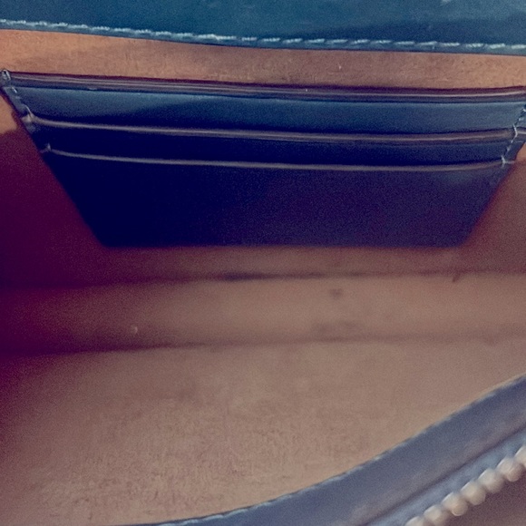 COPY - Tory Burch EUC turquoise colored leather and suede handbag - Picture 4 of 6